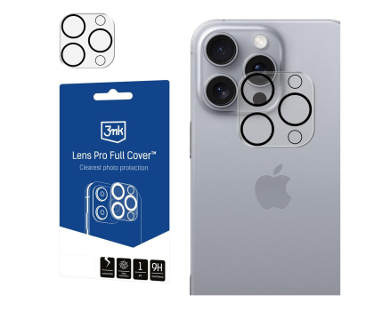 Szkło i folia ochronna 3MK Lens Pro Full Cover do iPhone 16 Pro/16 Pro Max 5903108588492